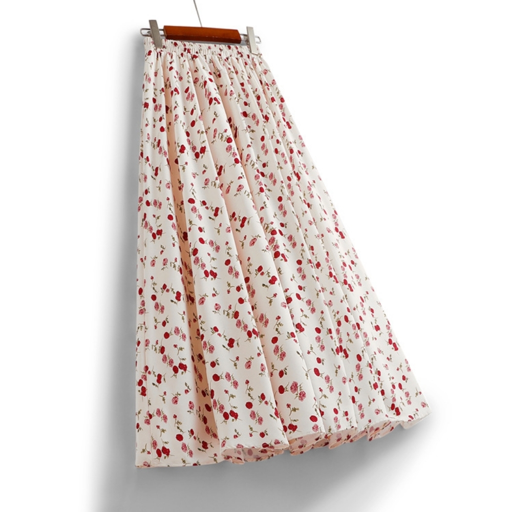 Vintage Rose Floral Skirt - Picture 7 of 8